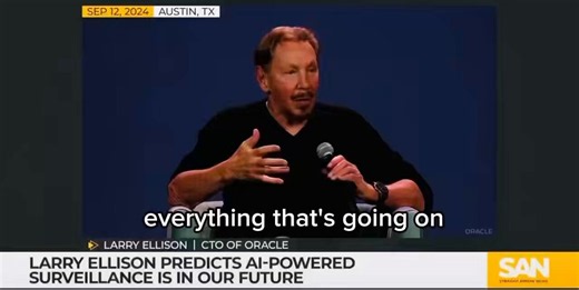 🚨 Listen very carefully to what Tony Blair and Larry Ellison of Oracle are telling you.Everything about you will be centralised as data, run by AI, from your genome to your behaviour. You will be watched & monitored constantly.The Panopticon is being built without consent. And when it’s built they won’t need to bother asking you anything anymore.Why do you really think they need those data centres 🚨