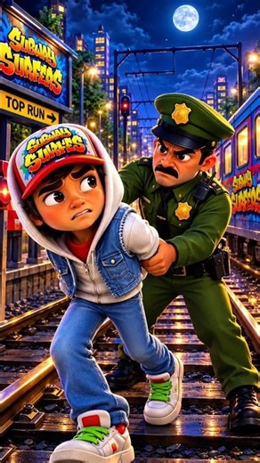 Subway surfer police catching jake😳🚨 Jake Gets Caught!🔥 #subway surfers #gaming #channel