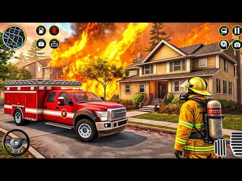 Fire Engine Simulator 🚒🔥 | Realistic Rescue Gameplay Android