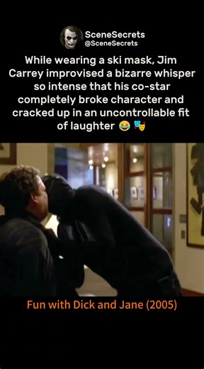 Jim Carrey's unhinged ski-mask whispering broke his co-star in Fun with Dick and Jane 😂