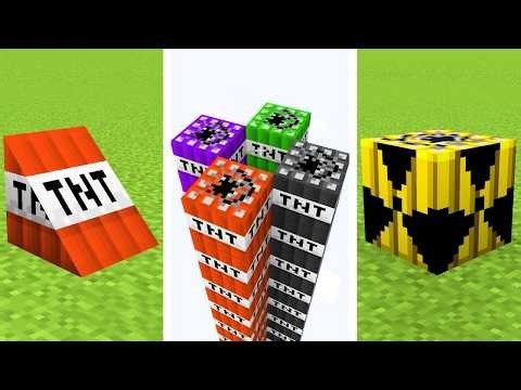 10 minecraft tnt experiments in one video