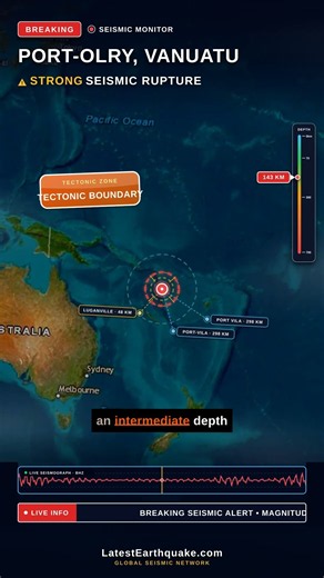 M6.2 Tremor Reported — Port-Olry, Vanuatu