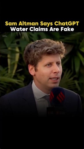 ChatGPT Water Myth⚡💯 #chatgpt #samaltman #openai