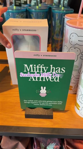 Did you know Miffy was created in Amsterdam?? 🌸🩷 i didnt until i went on my trip last week! Had to pick something up from today’s @Starbucks drop! #miffy #starbucks #amsterdam #miffyamsterdam
