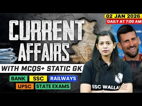 Current Affairs Today | 02 January Current Affairs 2026 | Daily Current Affairs | By Krati Mam