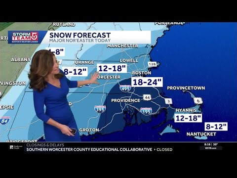 Video: Bomb cyclone driving powerful snow, wind