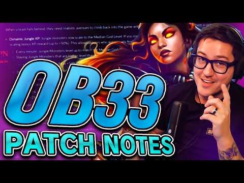 PATCH NOTES: JUNGLE IS GETTING NERFED INTO THE GROUND AND SNOWBALL IS GONE? - OB33 SMITE 2