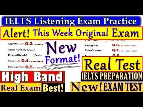 IELTS LISTENING PRACTICE TEST 2026 WITH ANSWERS | 27.04.2026
