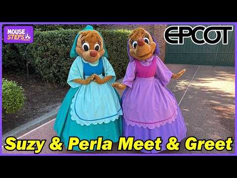 Suzy and Perla Surprise Meet and Greet at Epcot - Walt Disney World 2026 - 'Cinderella'