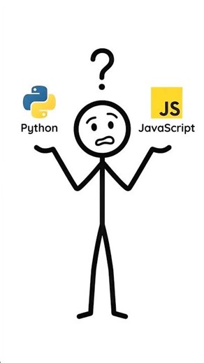 Python vs JavaScript — Which one should you learn first? 🤯#javascript #python #video #computer