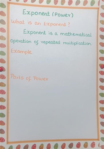 What is an Exponent?💁Easy explanation #mathtalk23 #math #exponent #shortfeed