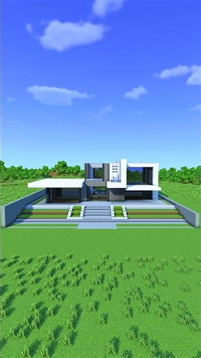 Minecraft Ultimate Starter Modern House Build #minecraft #minecraftbuilding