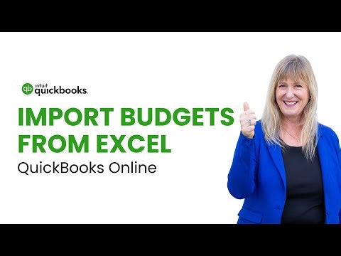 Import Budgets from excel to QuickBooks Online
