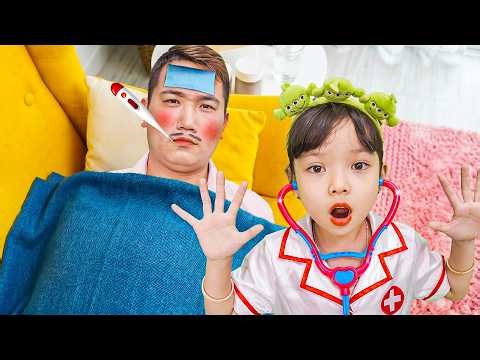💊 Oh No! Daddy Is Sick 😢 | Get Well Soon, Daddy! Family Song for Kids 🎵 | Family Nursery Rhyme