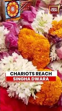 Puri Rath Yatra 2026: Three Chariots Reach Singha Dwara Ahead Of Grand Festival #puri #odisha