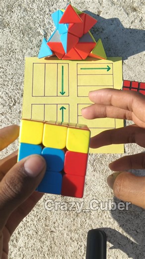 3 by 3 Rubik's Cube Solve In Magic tricks 🤯🔥#rubikscube #ytshorts #cube #puzzle