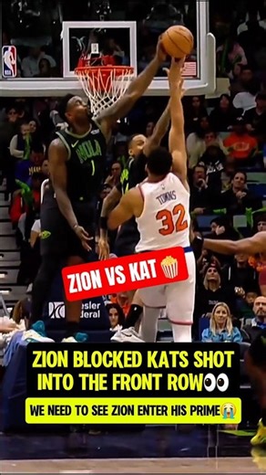 Zion SPIKED KATs shot into the crowd😭