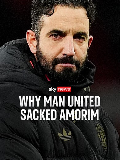 'Out of ideas... and now Ruben Amorim is out of a job.' Sky's Rob Harris explains how we got to this point after Manchester United sacked the head coach after 14 months in the role. #manchesterunited #football #footballmanager