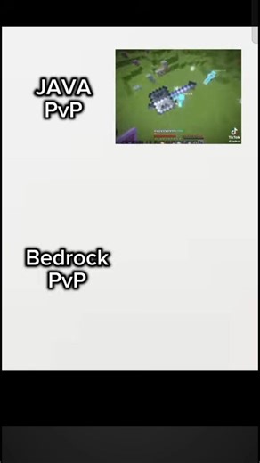 Minecraft java vs bedrock #minecraft#pvp#java#bedrock