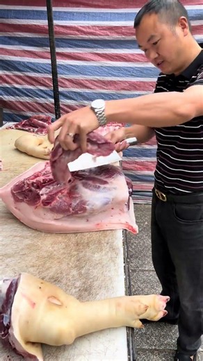 Pork cut | The best piece of meat | Slicing Pork | fresh pork #pig May 21