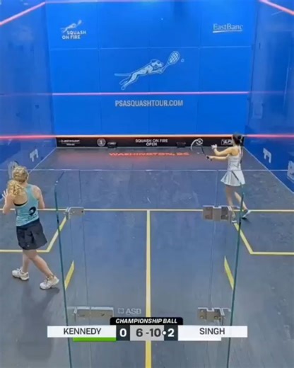 Bharat Squad on Instagram: "Anahat Singh clinched her maiden PSA Bronze-level title after winning the Squash on Fire Open tournament in Washington on Sunday. The Indian world No. 31 stunned top seed and world No. 10 Georgina Kennedy of England 12-10, 11-5, 11-7 in a 26-minute final to clinch her maiden World event title."