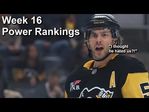 NHL Power Rankings, January 24th 2026 Edition