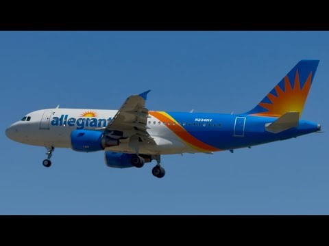 Allegiant Air Airbus A319-111 Landing In Idaho Falls [N334NV]