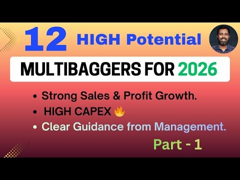 12 Potential Multibagger Stocks for 2026 |Part -1| Track these companies in 2026 for Higher Growth.