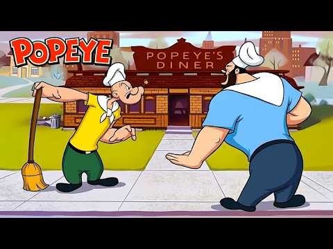 Popeye – Lunch Chaos: Spree Lunch (1957) | Restored Cartoon