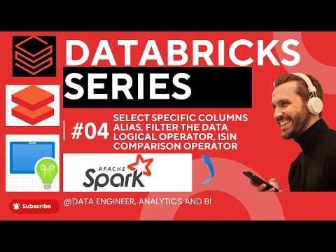 PySpark Filter Data | Select Columns, Alias, isin & Logical Operators | Databricks #04 | 2026