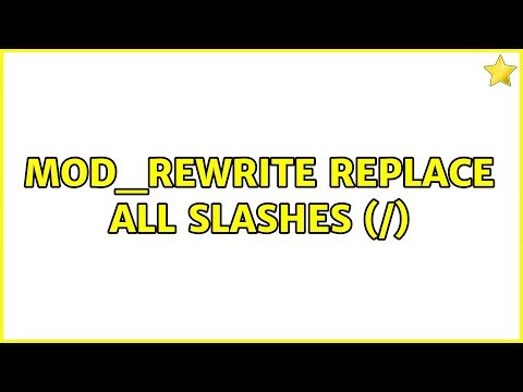 mod_rewrite replace all slashes (/)