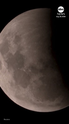 Partial lunar eclipse puts on celestial show