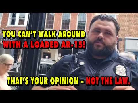 Police Confront LOADED AR-15 Open Carry On Memorial Day — Second Amendment Showdown In Tennessee