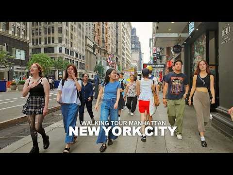 NEW YORK CITY WALKING TOUR MANHATTAN, Madison Square, 5th Avenue, Broadway, 34th Street, 7th Avenue