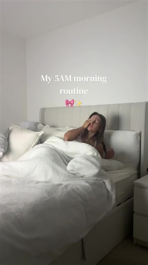 My 5AM morning routine🎀✨ trying to be more productive in 2026!⭐️ #5amroutine #spinclass #morningroutine
