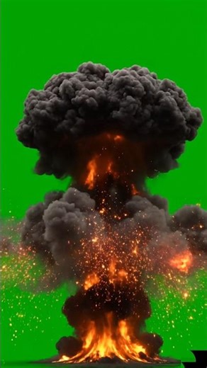 Copyright Free Fire Explosion Green Screen Effect | Free to Use Chroma Key