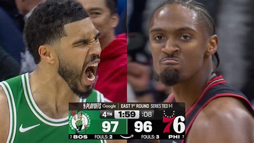 Final 4:15 WILD ENDING #2 CELTICS at #7 76ERS 👀 | April 24, 2026