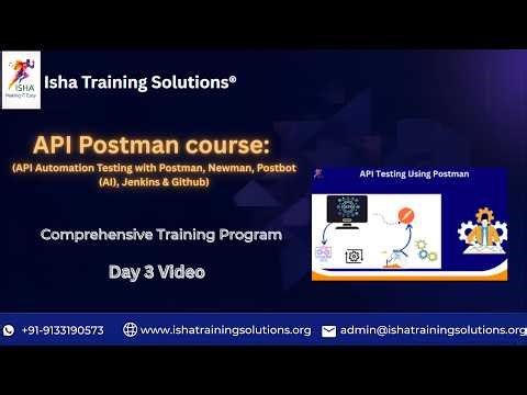 API Automation Testing Day3 Video on 20th March 2026. Call/WhatsApp us on +91-9133190573 to enroll