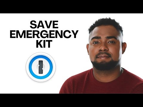 How to Save Your 1Password Emergency Kit (Don’t Lose Access!) | Step-by-Step