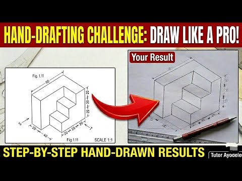 Step-by-Step Isometric Drawing: Constructing Complex Stepped Geometries