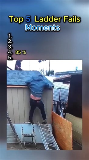 Funny ladder fail🪜