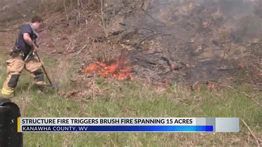 Brush fire spreads across mountain in Malden