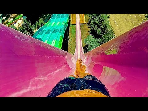 Soaring Down Aquapark Aquamania’s Speed Water Slide