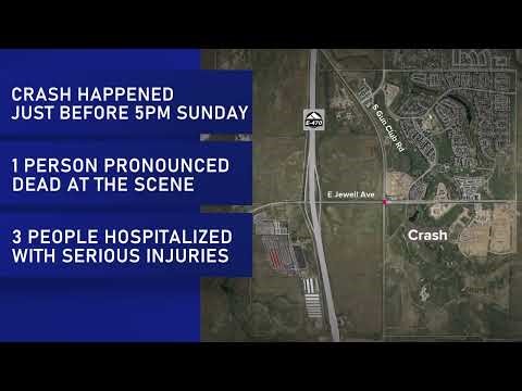 1 killed, 3 seriously injured in crash in Aurora