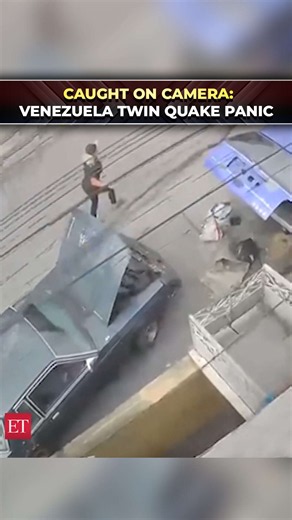 Panic in Caracas: CCTV captures Venezuela Earthquake