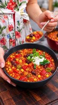 So Delicious! Easy Red Lentil Chili 🌶️ | Vegan