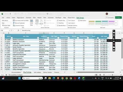 Shelly Cashman Excel 365 | Module 6: End of Module Project 2 Pros on Call