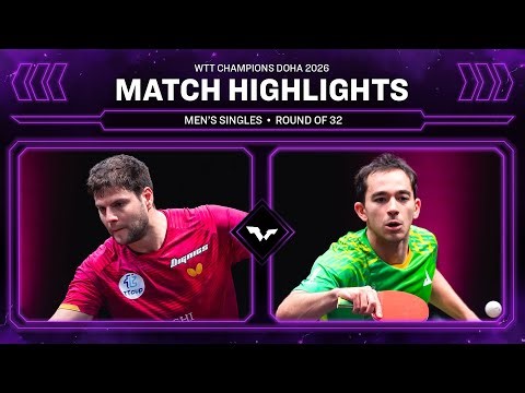 Dimitrij Ovtcharov vs Hugo Calderano | MS R32 | WTT Champions Doha 2026
