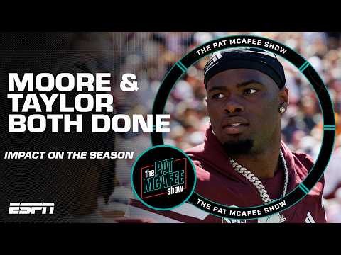 Oregon QB Dante Moore and Mississippi State QB Kamario Taylor done for season | The Pat McAfee Show