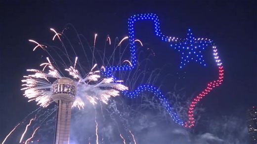 Watch the full fireworks and drone show from Reunion Tower as Dallas rang in 2026! | FOX 4 News